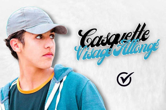 Un Homme porte une casquette pour visage allongé.
