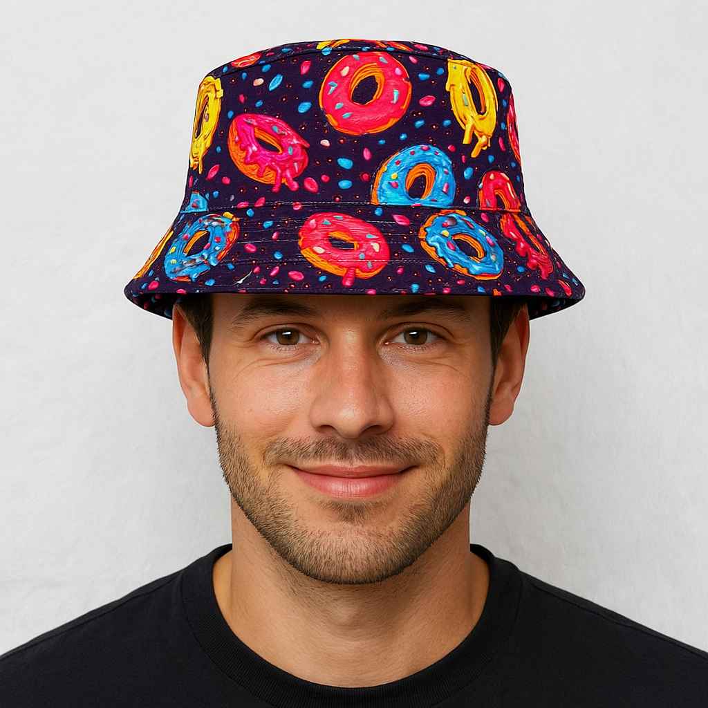 Un homme porte le Bob Coloré