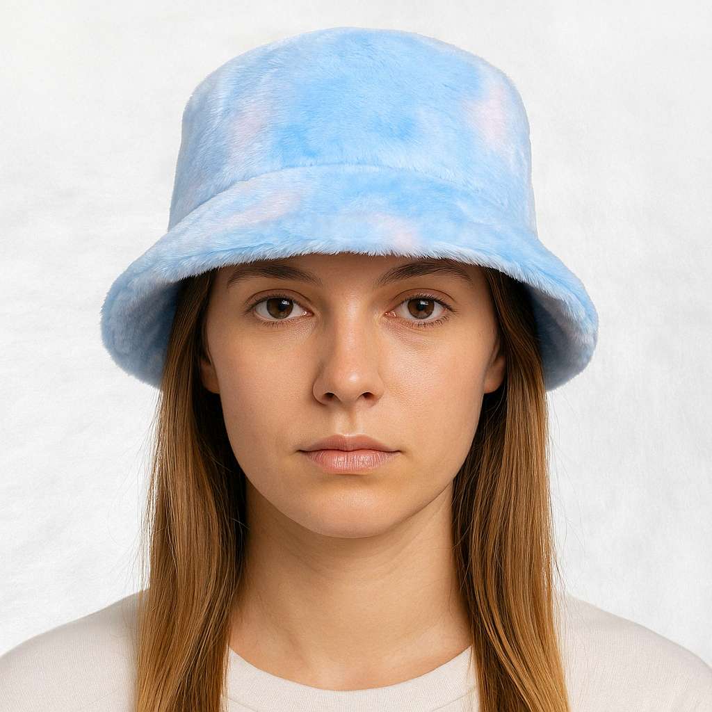 Une femme porte le Bob Fourrure Tie and Dye