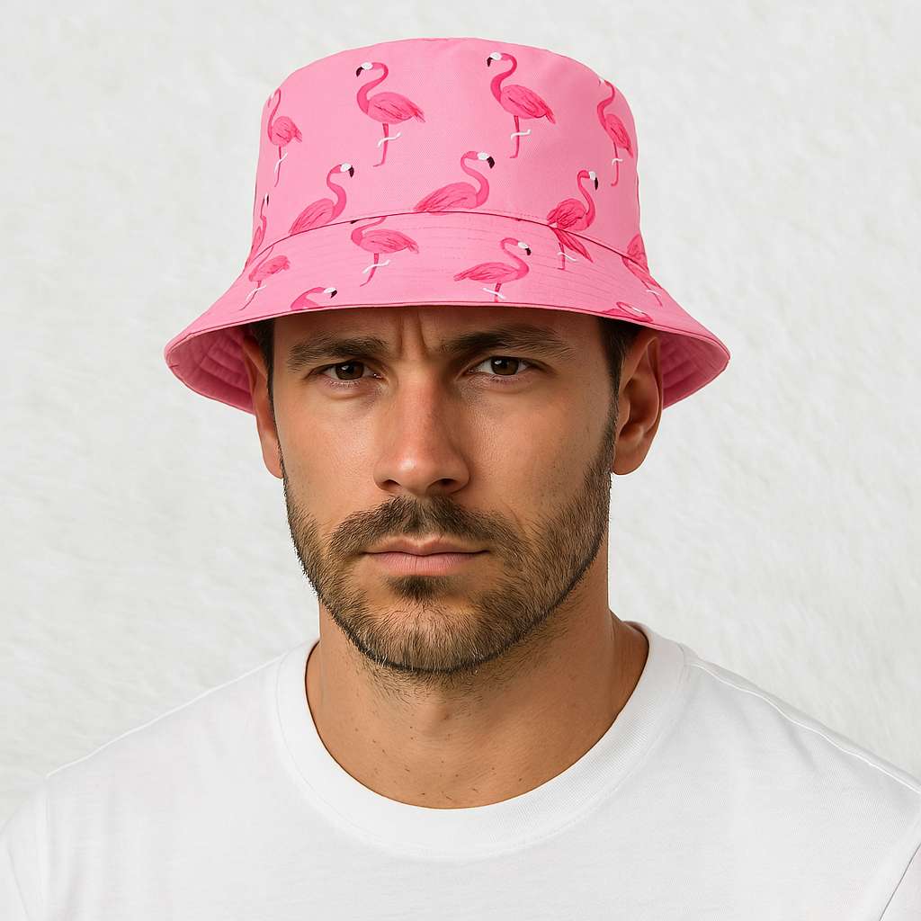 Un homme porte le Bob Pélican