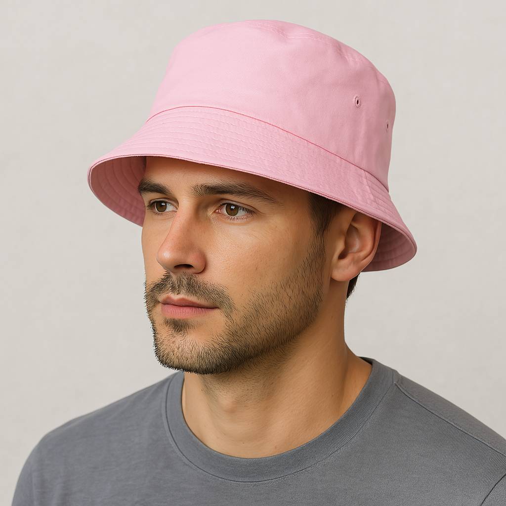 Un homme porte le Bob Rose Homme.