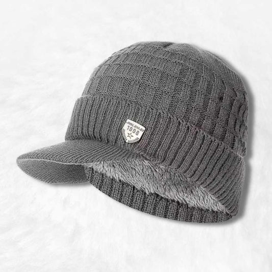 Bonnet Casquette pour le Ski gris