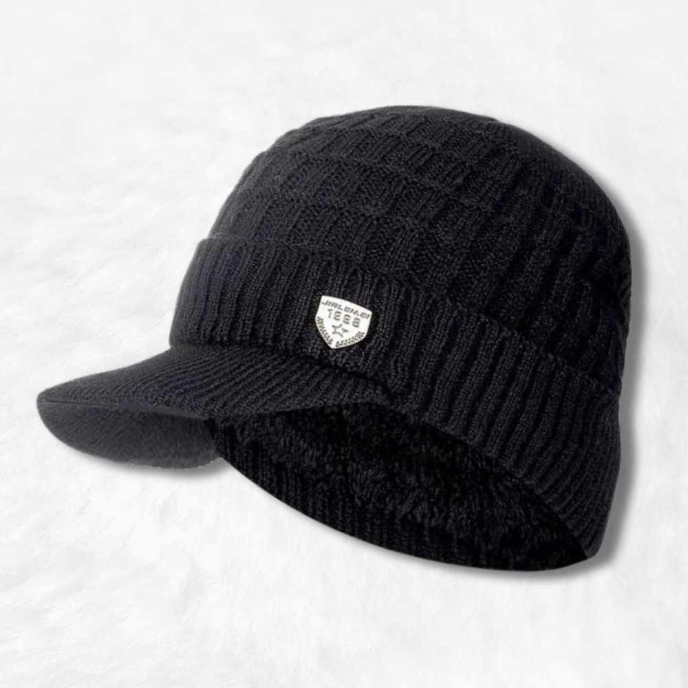 Bonnet Casquette pour le Ski noir