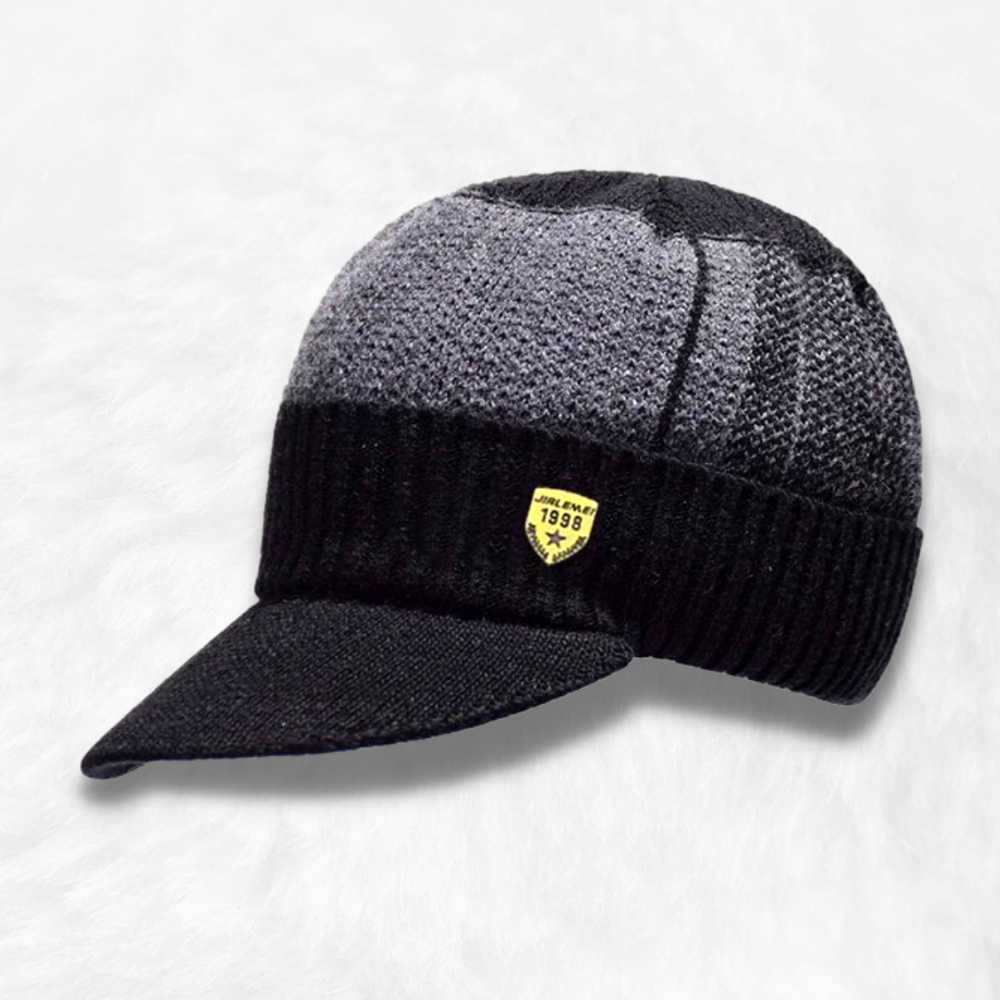 Bonnet Casquette Ski noir.