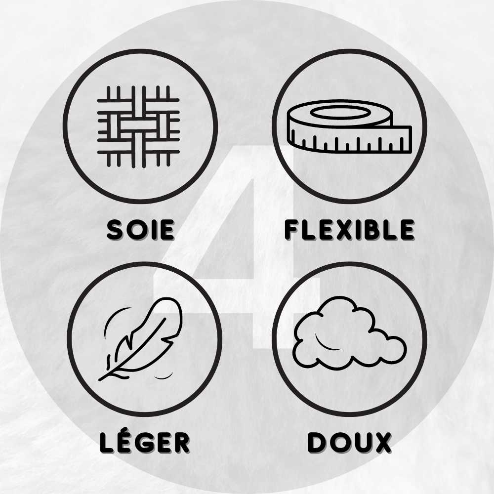 Bonnet en Soie Noir Charlotte détails.