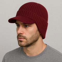 Un homme porte le Bonnet Casquette Rouge