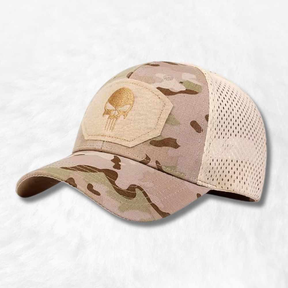 Casquette Tête de mort Camouflage Désert