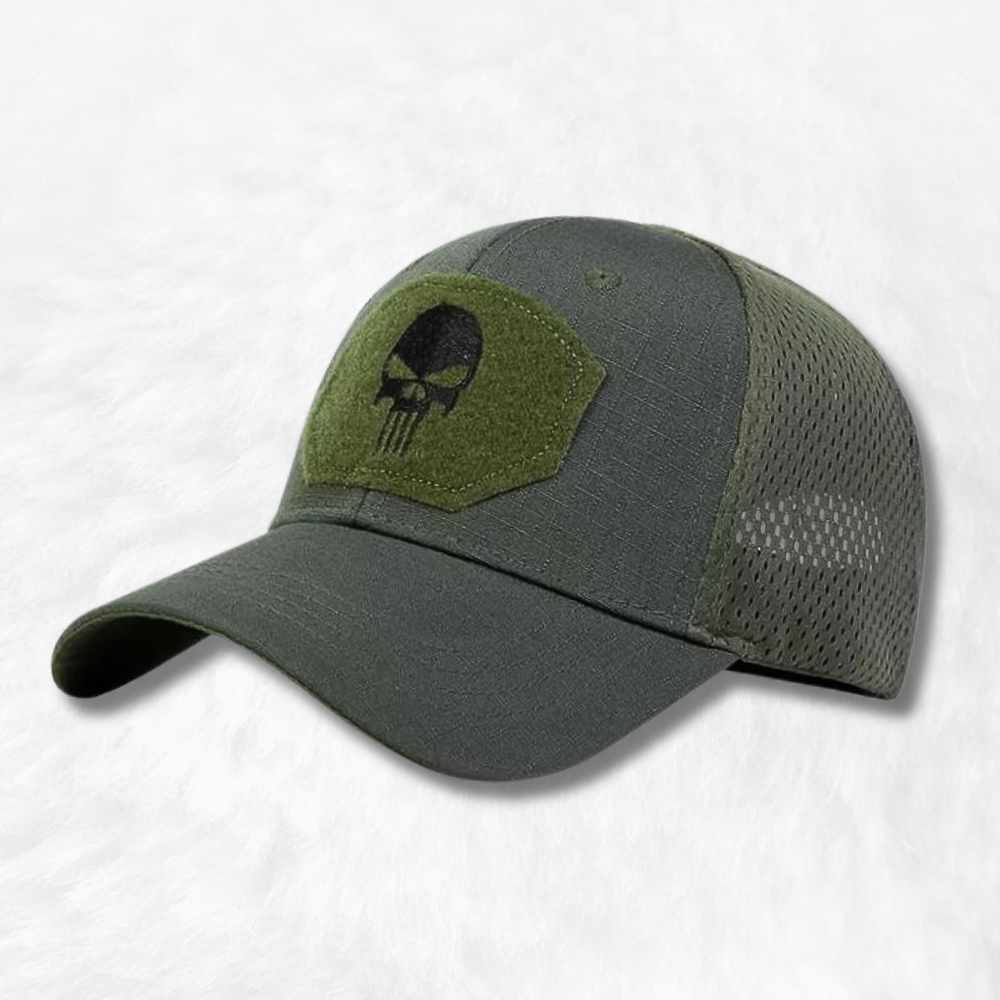 Casquette Tête de mort Verte