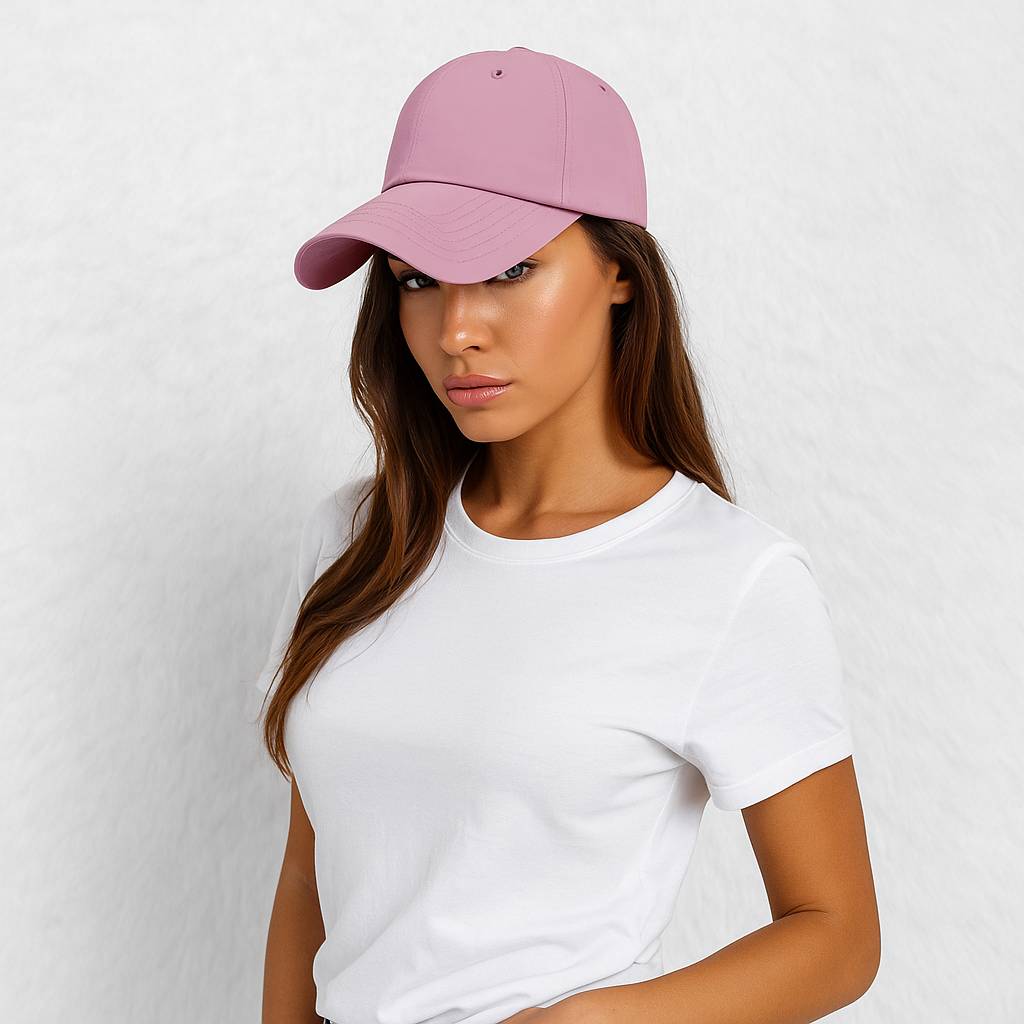 Une femme porte la Casquette Imperméable pour femme