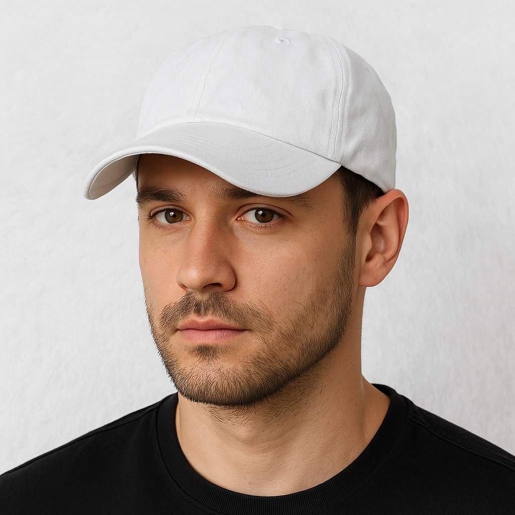 Un homme porte la Casquette Jean Blanc
