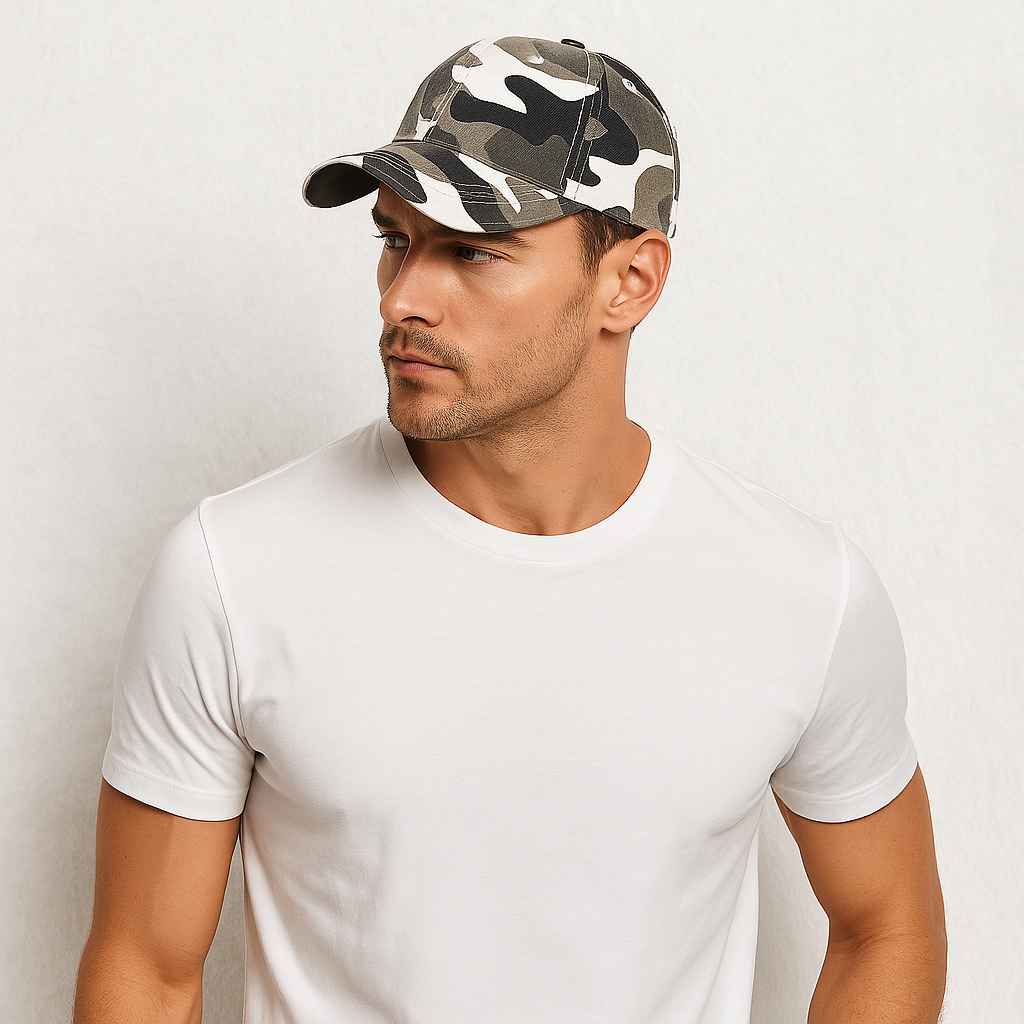 Un hmme porte la Casquette Militaire Moderne