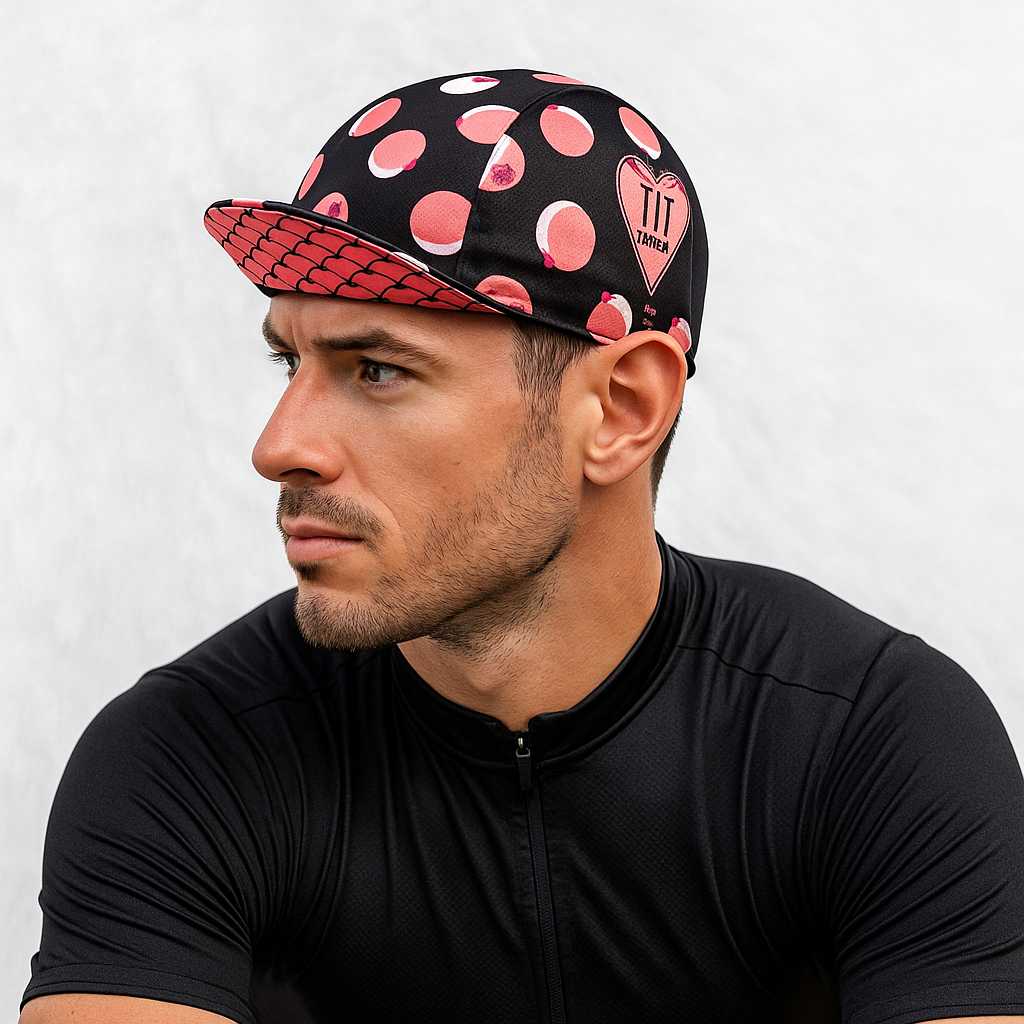 Un homme porte la Casquette Vélo Téton