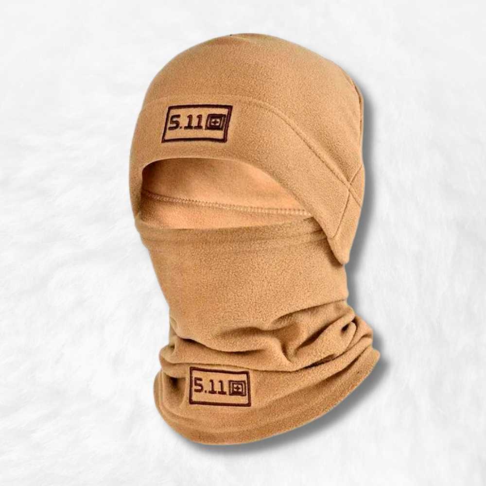 Bonnet Cagoule Polaire Beige.
