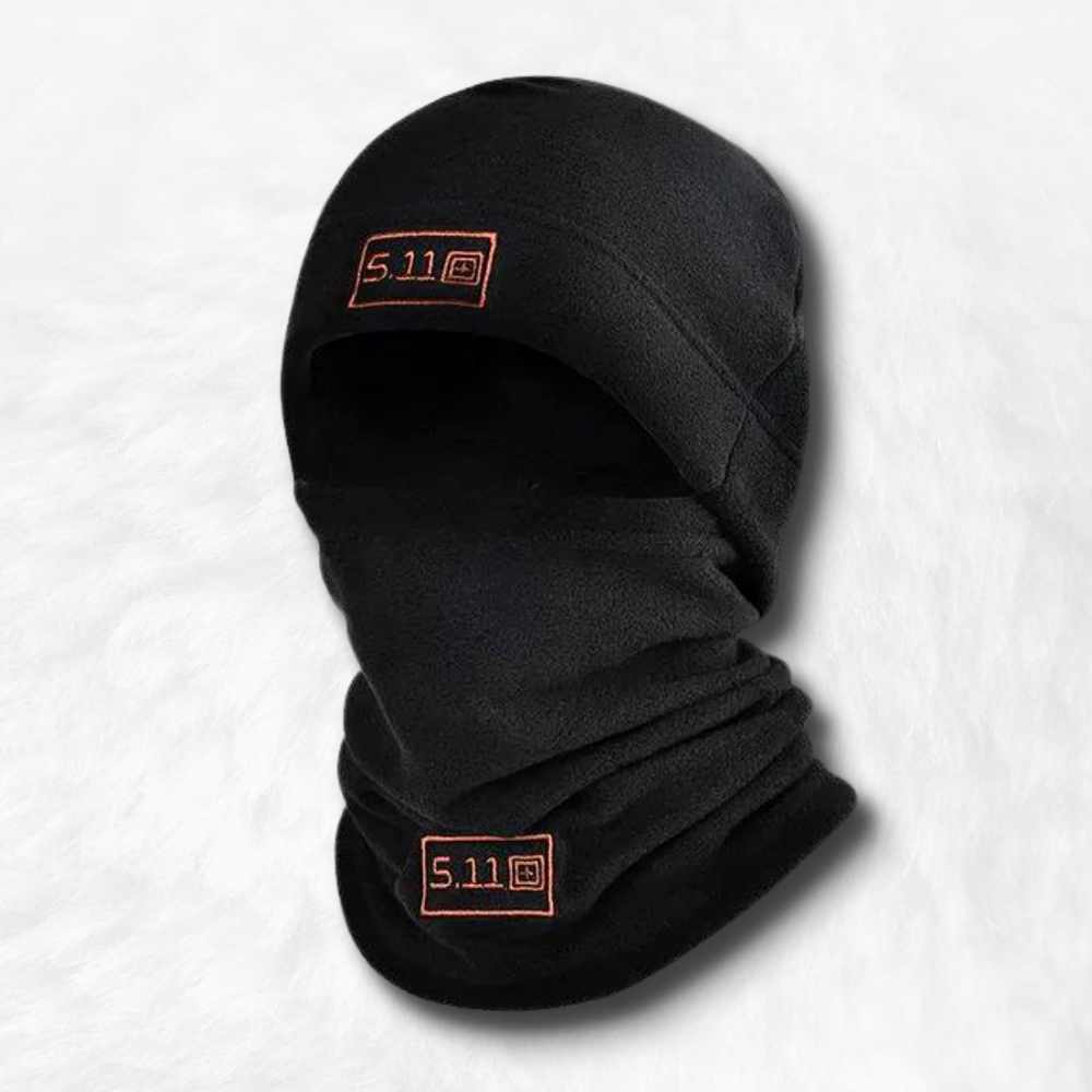 Bonnet Cagoule Polaire Noir.