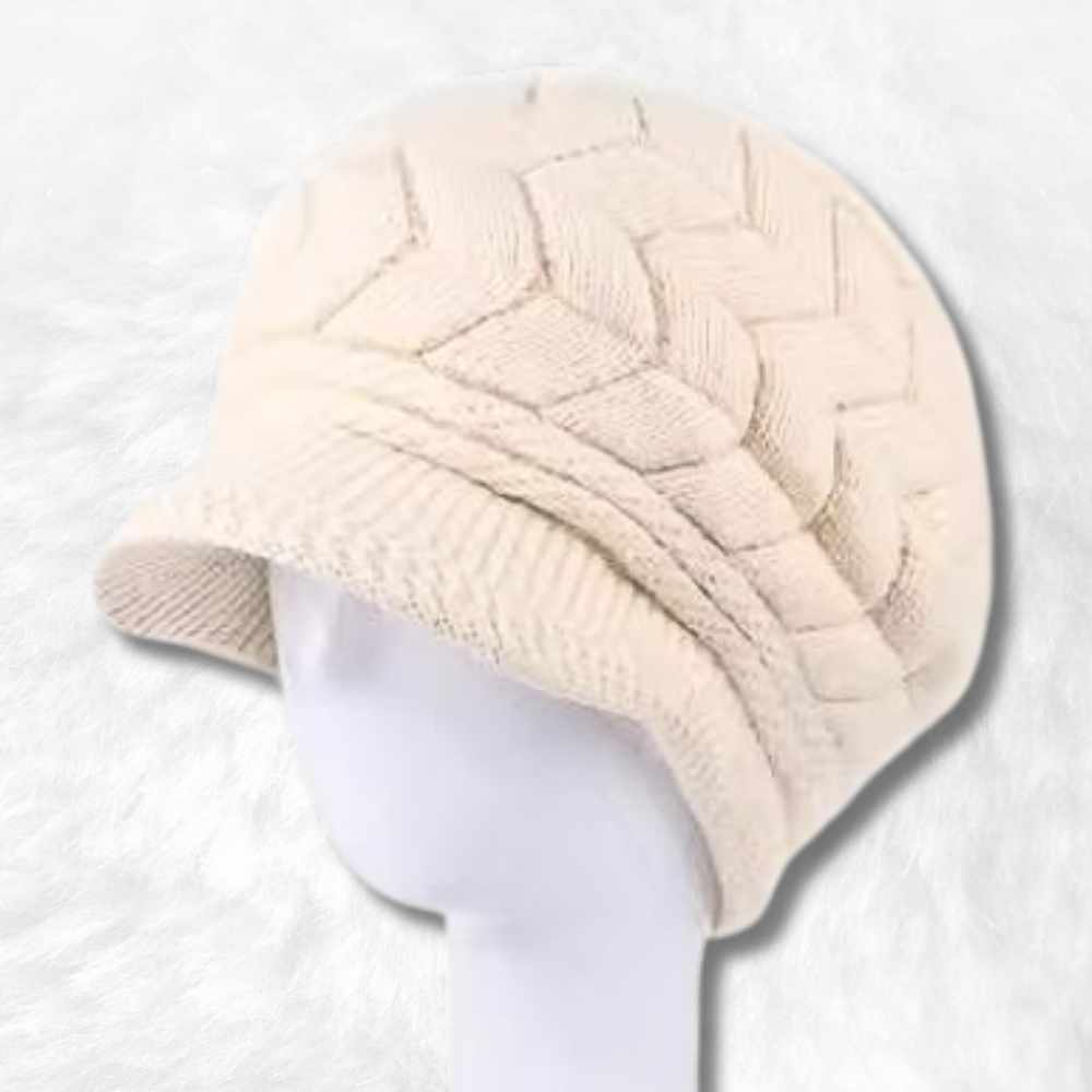 Bonnet Casquette Femme Beige