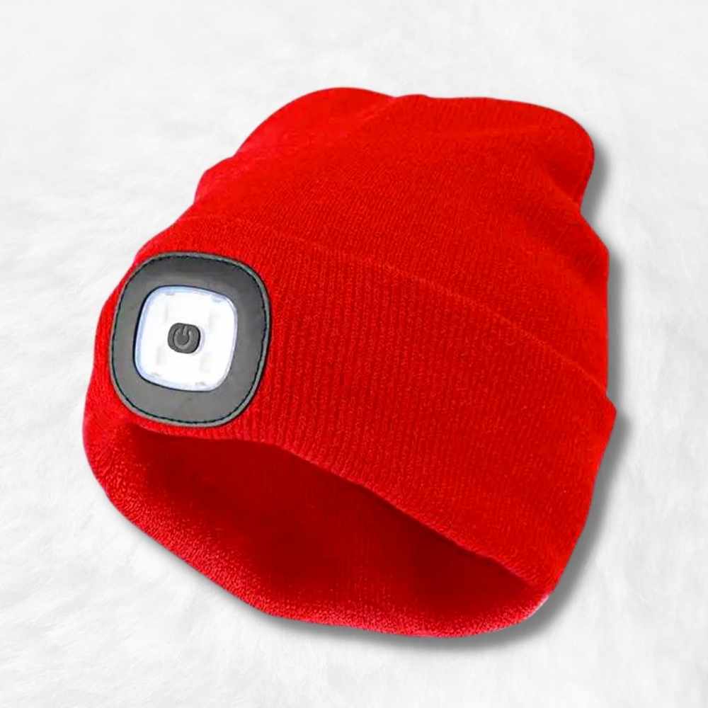 Bonnet Lampe Frontale Rouge.