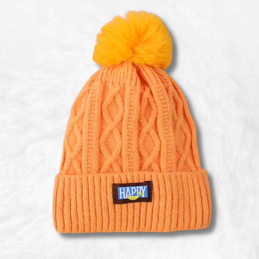 Bonnet orange femme.