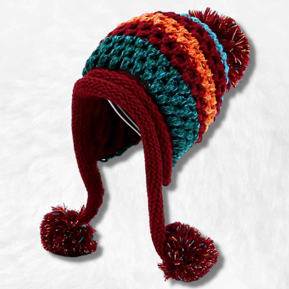 Bonnet Péruvien Rouge.