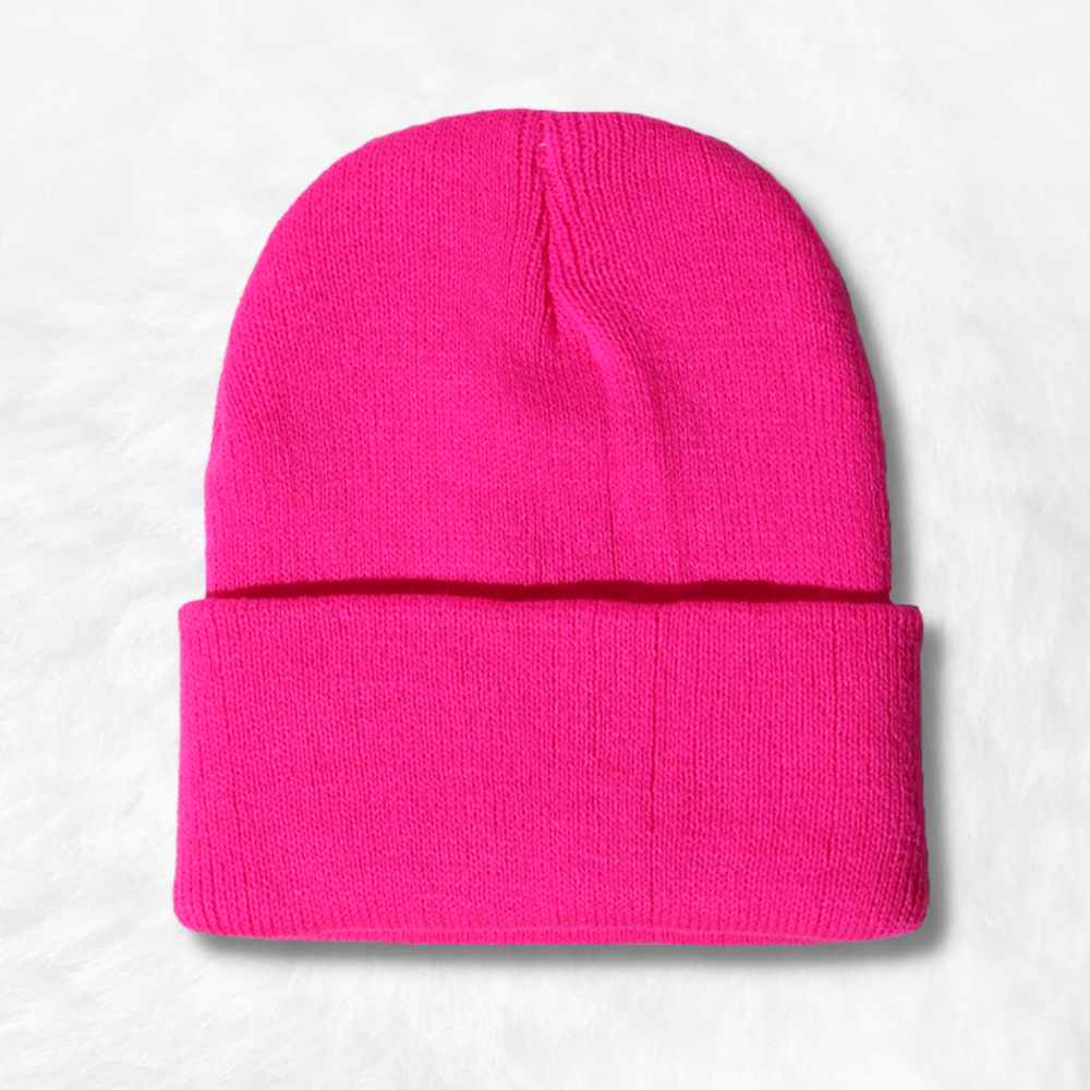 bonnet rose fluo.