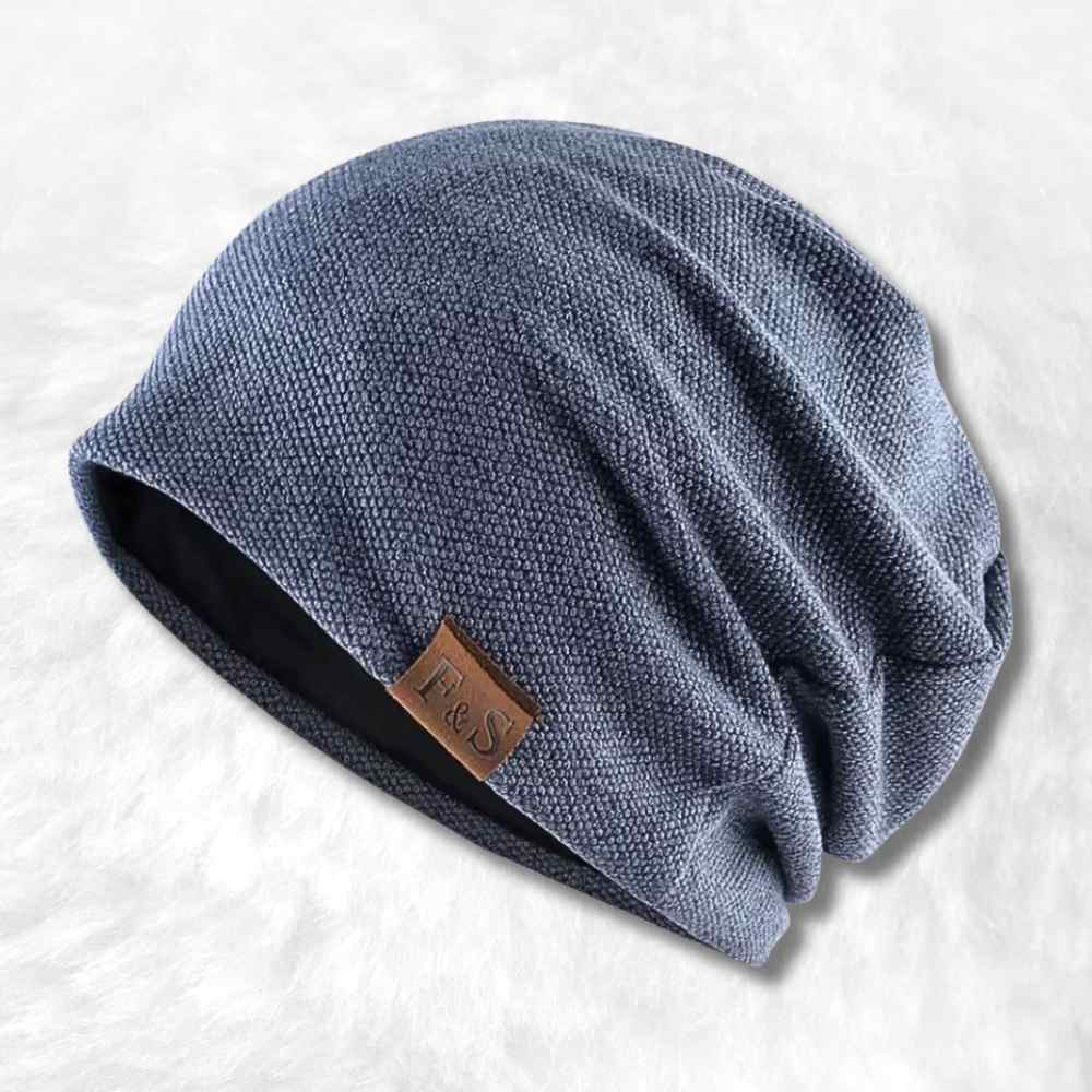 Bonnet Long Tombant Femme bleu