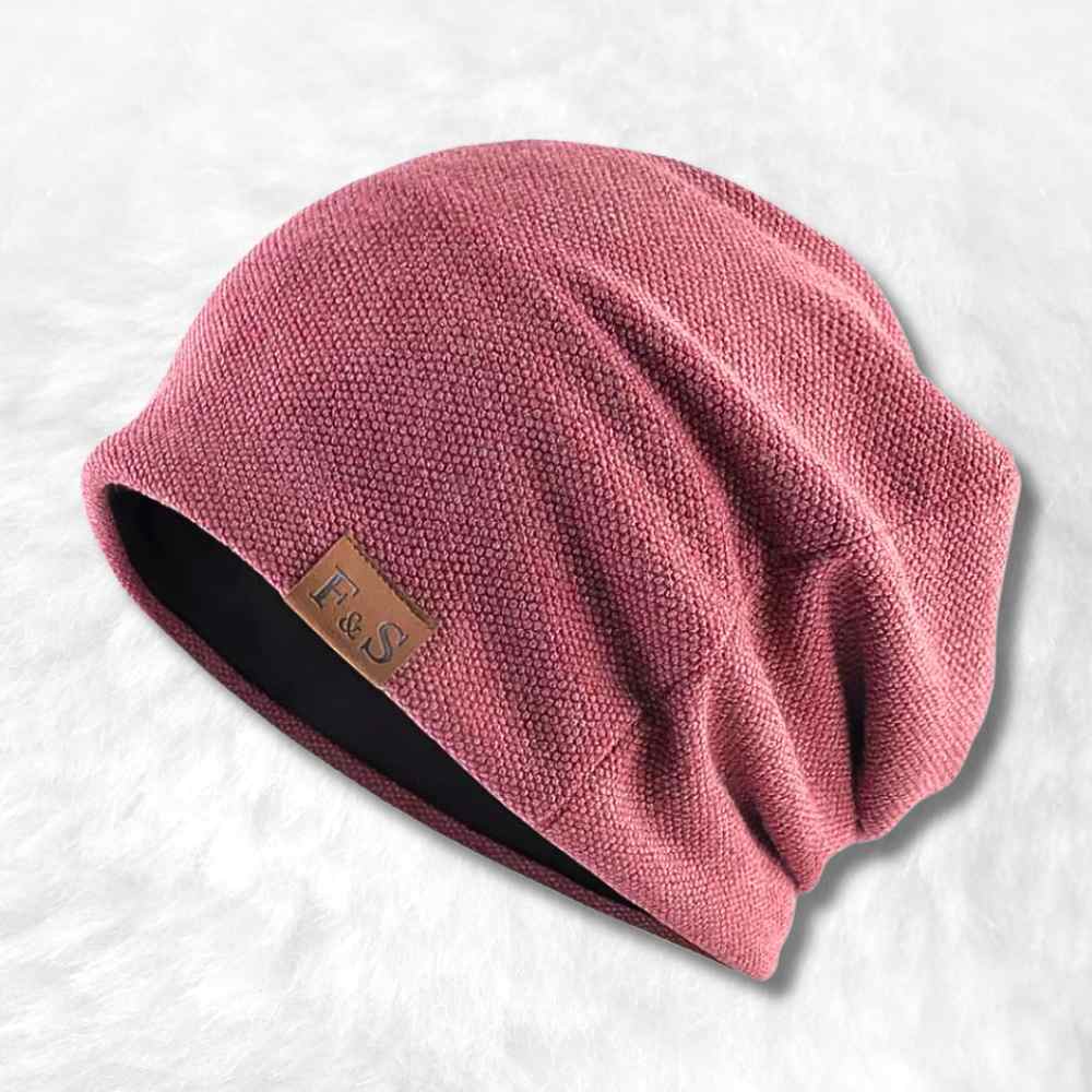 Bonnet Long Tombant Femme rose