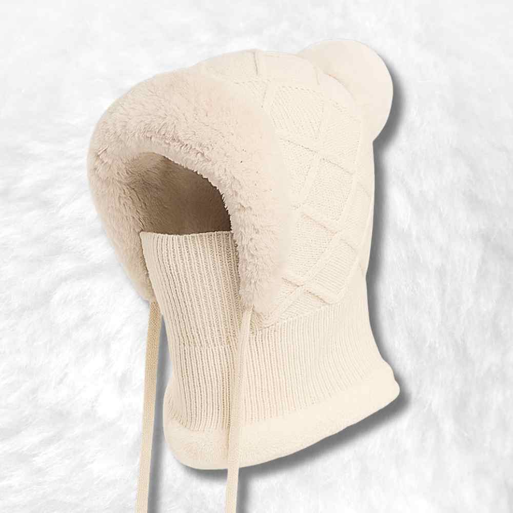 Cagoule Bonnet Femme crème