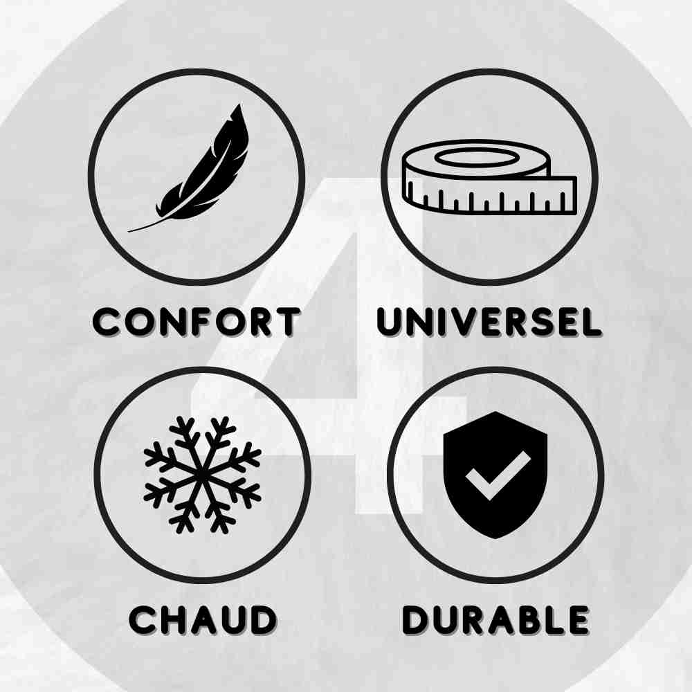 Avantages des Cagoules Lebob : Chaude, universel, chaude et durable