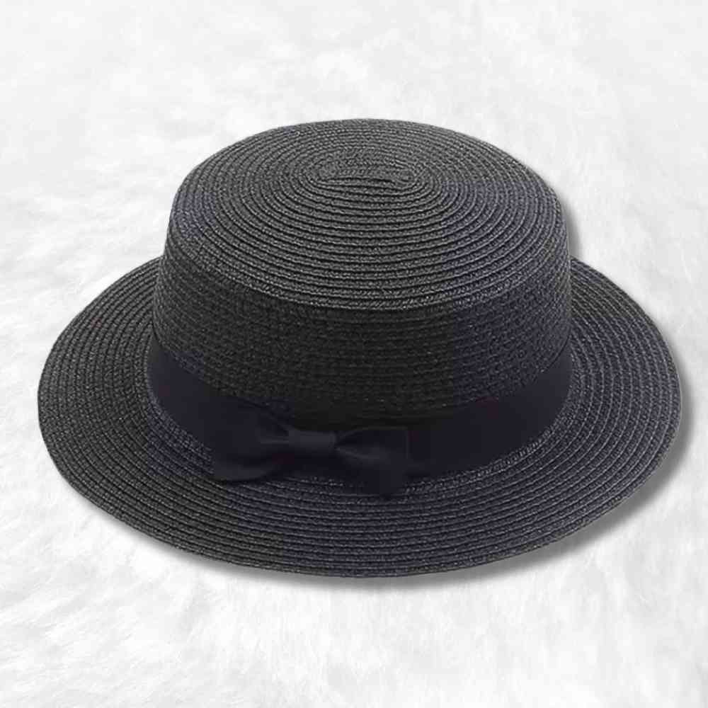 Canotier de Paille Noir