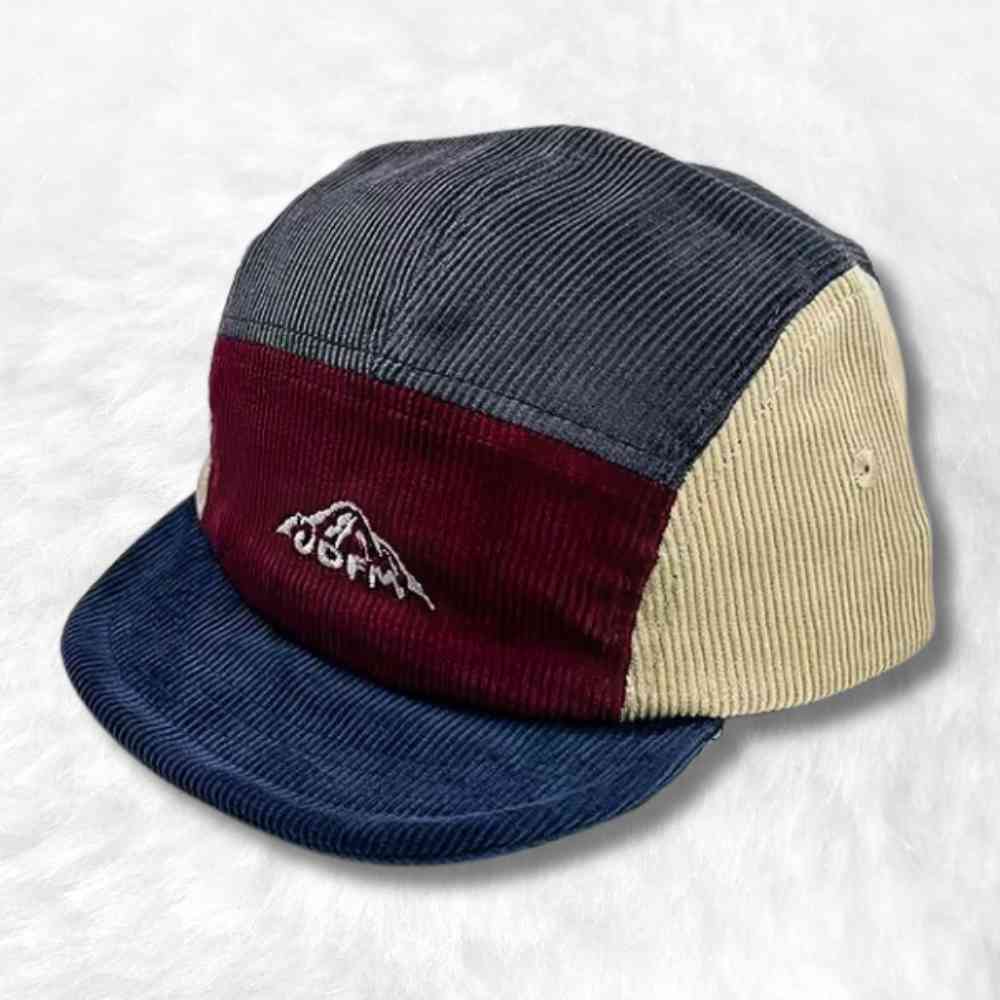 Casquette 5 Panel Outdoors Velours rouge