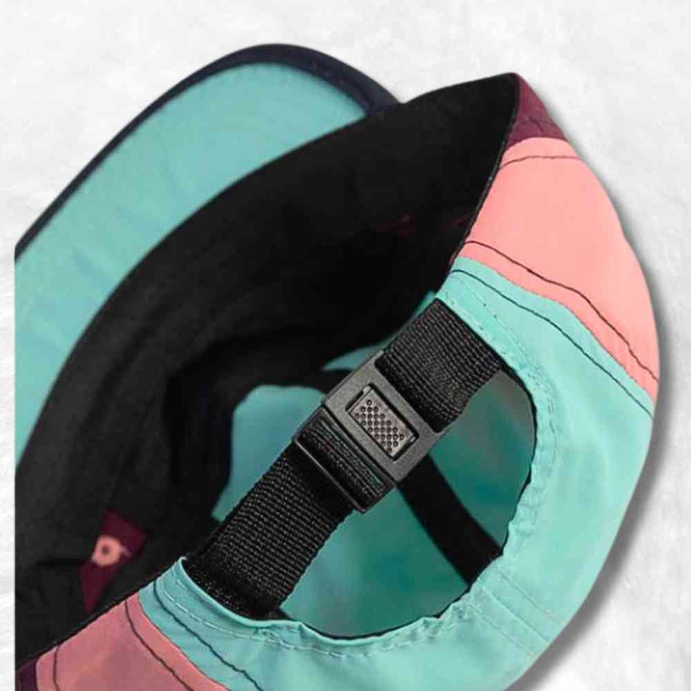 Casquette 5 Panel Sport bleu réglable