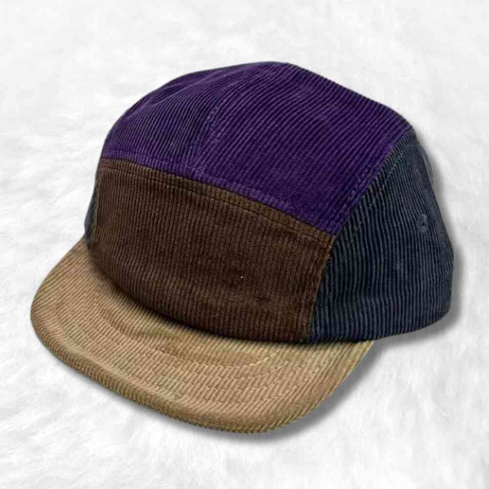 Casquette 5 Panel Velours Côtelé marron