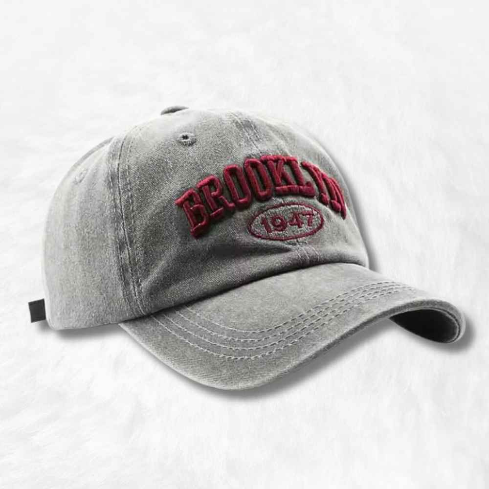 Casquette Américaine Brooklyn Grise