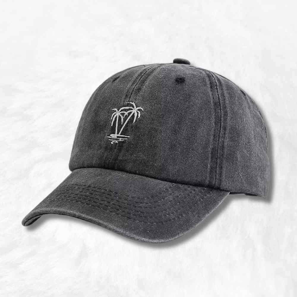 Casquette Été Palmier Noir