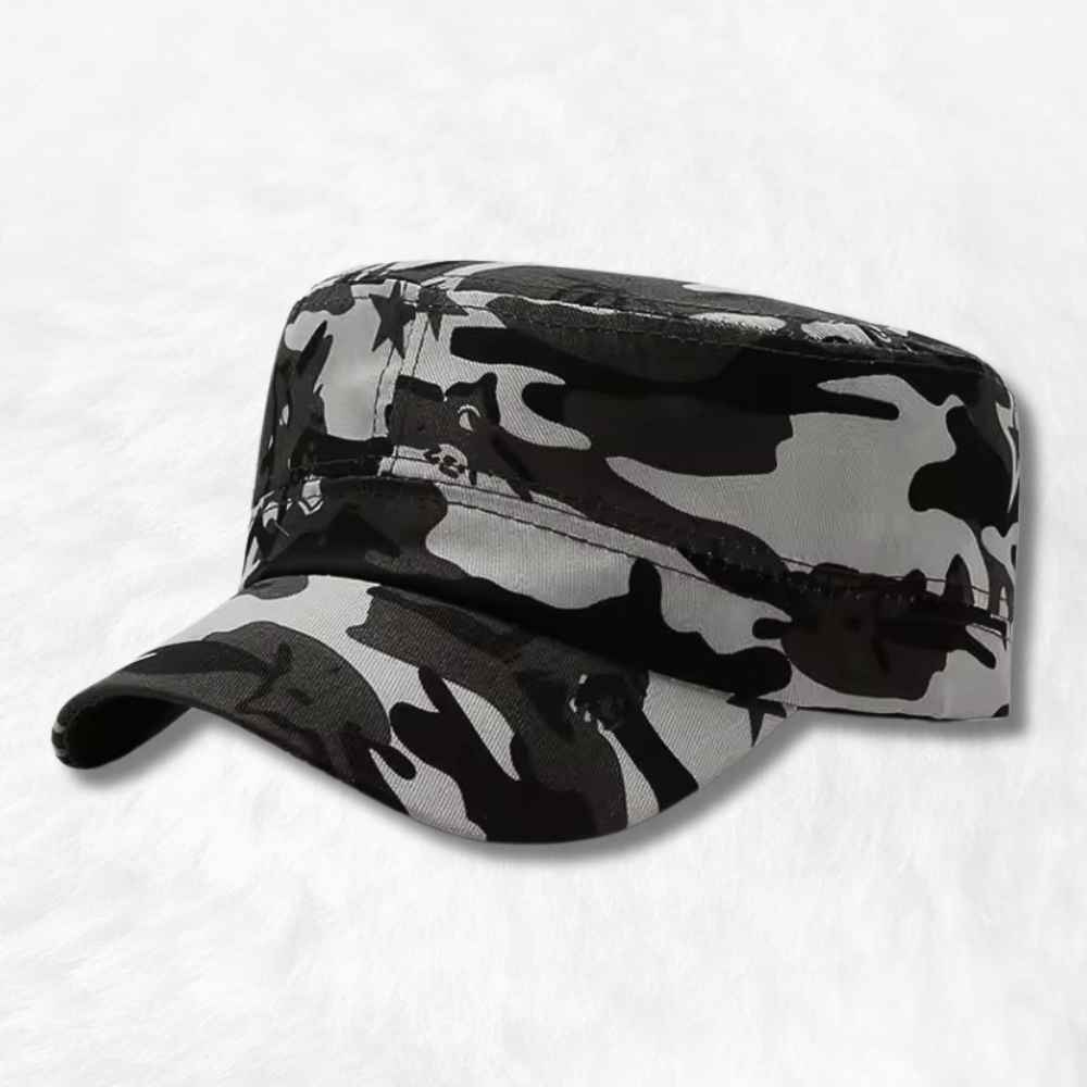 Casquette Militaire Homme Camouflage Noir