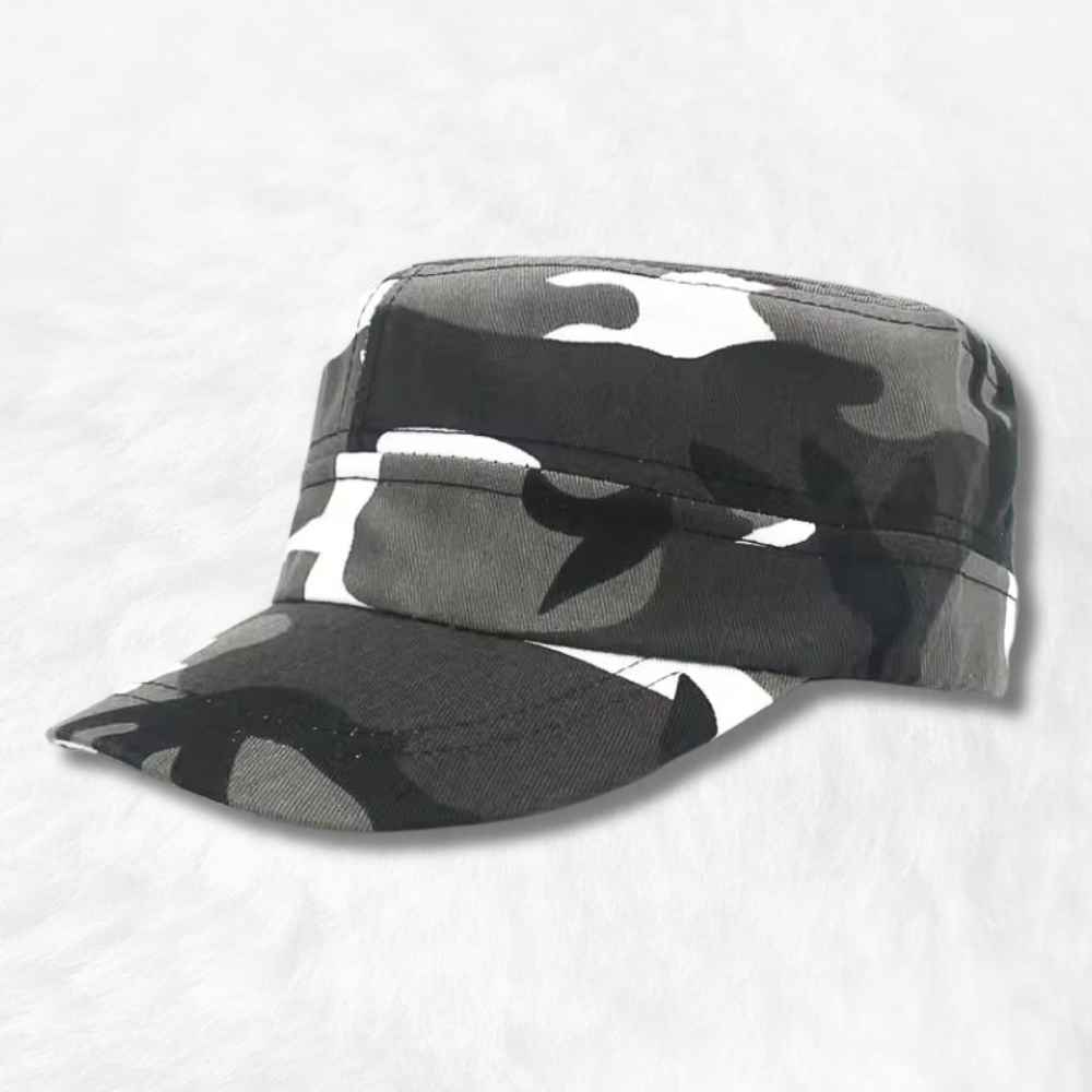 Casquette Militaire Vintage Gris