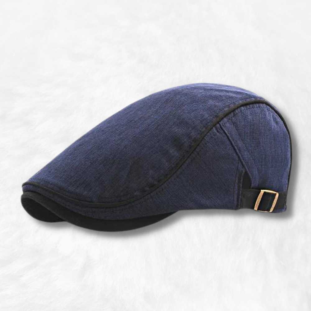 Casquette Plate Ajustable Bleu .