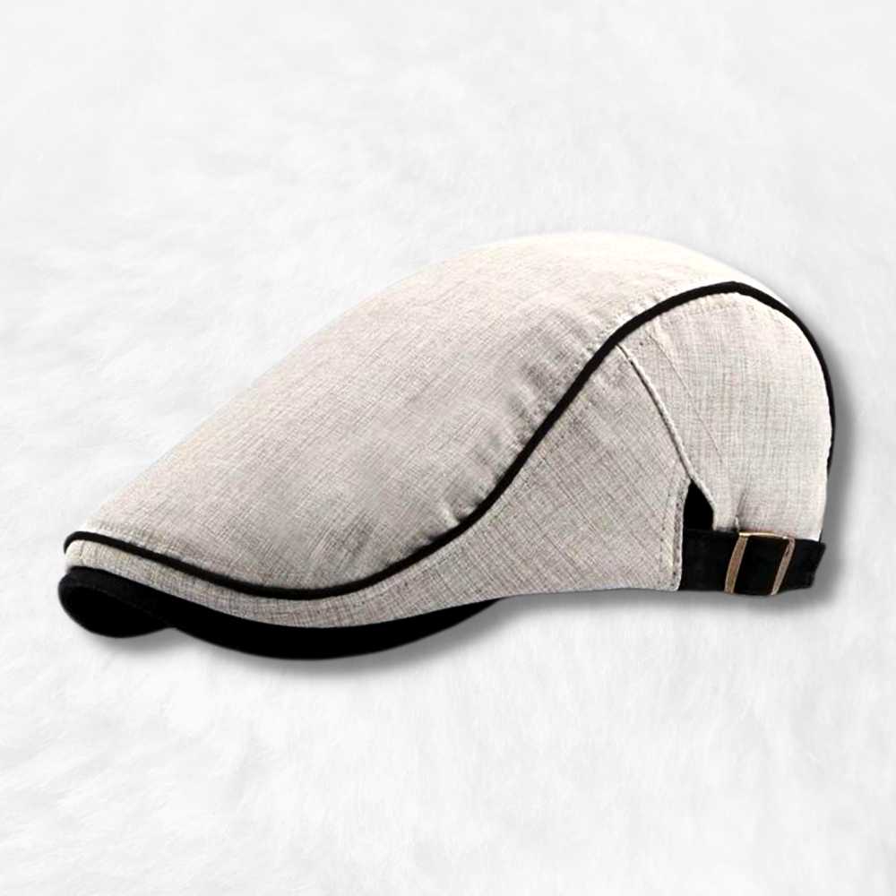 Casquette Plate Ajustable Gris clair.