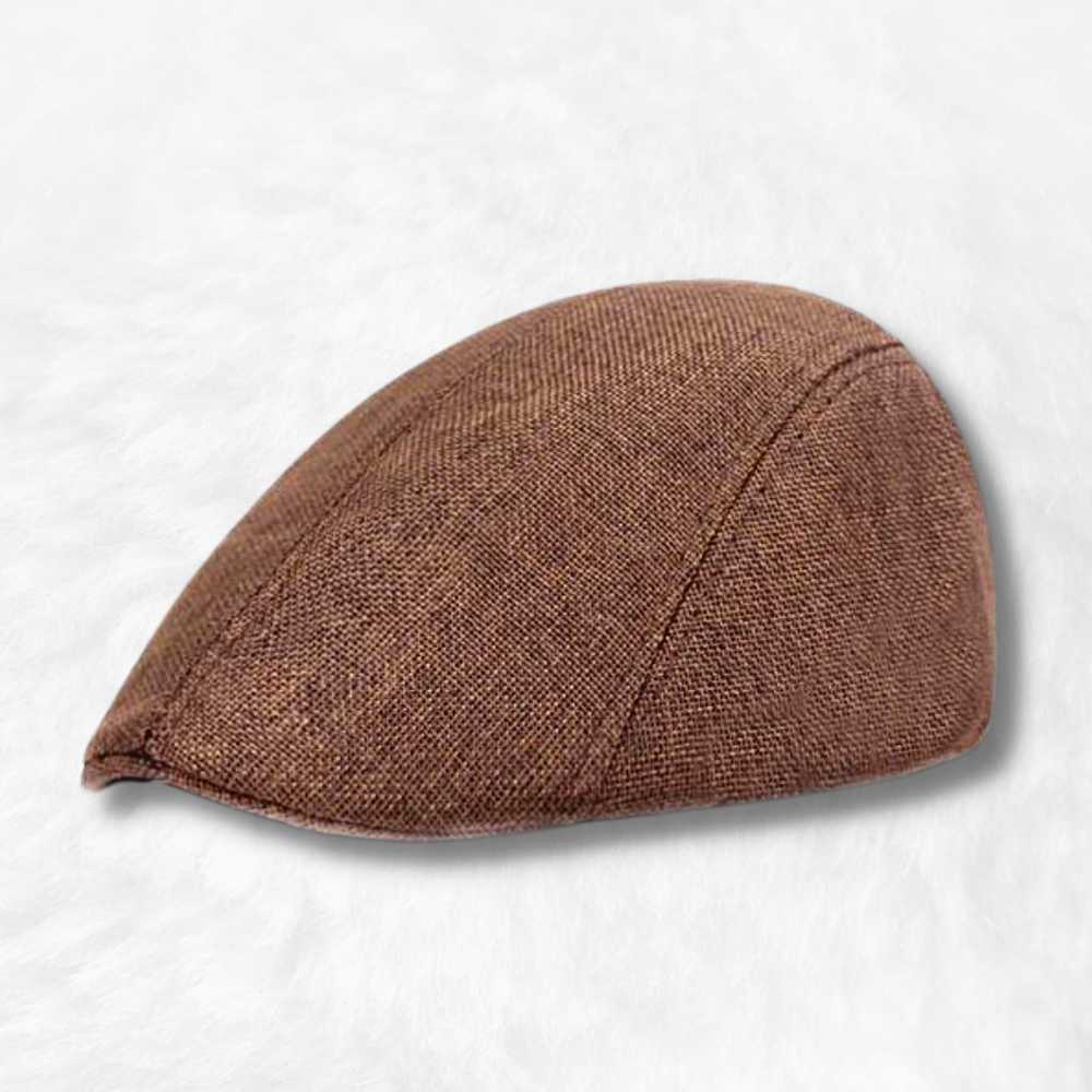 Casquette Plate Été Homme Marron.