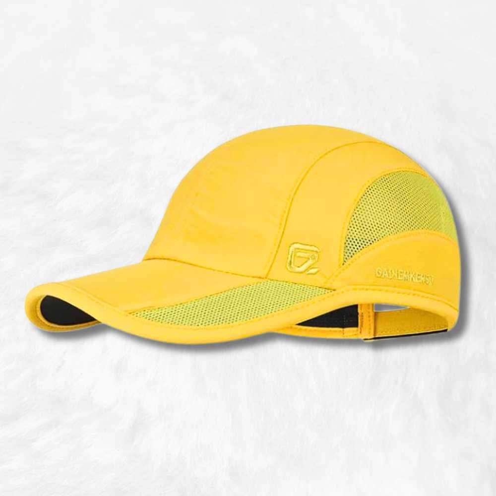 Casquette Running Jaune.