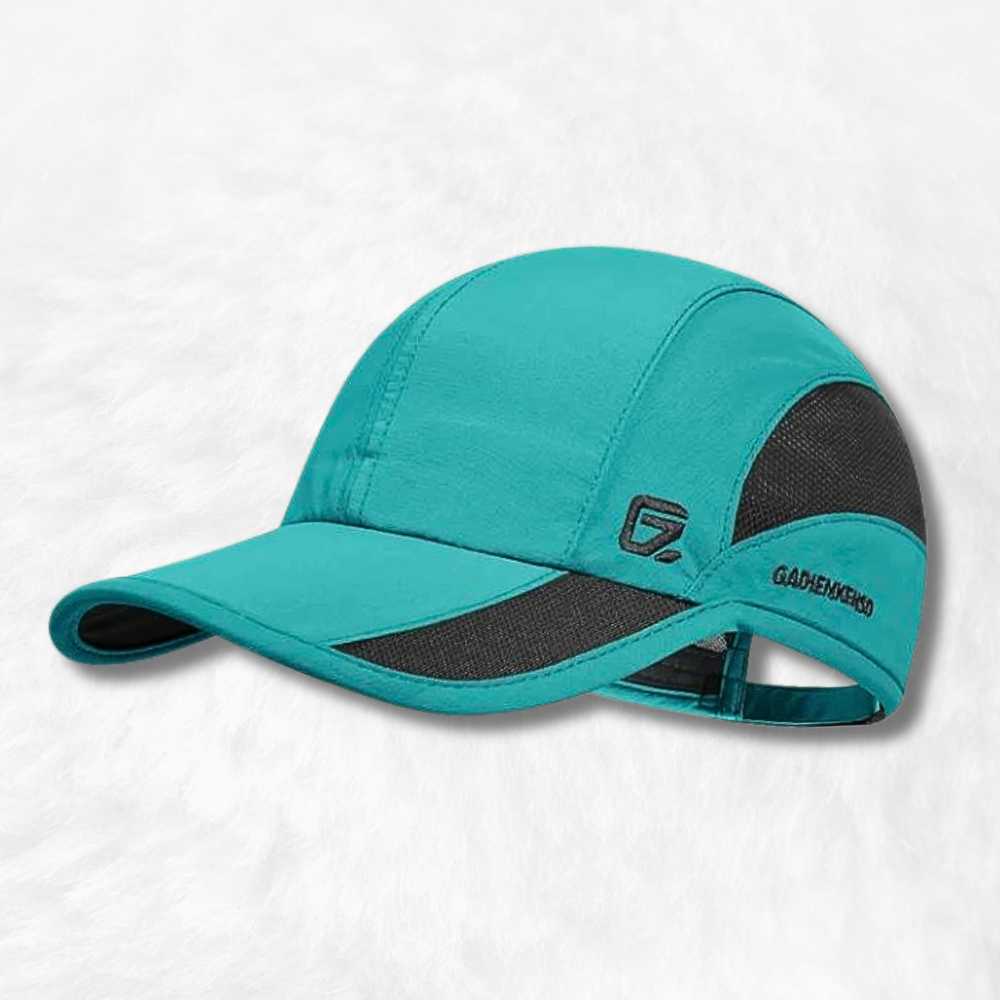 Casquette Running Turquoise.