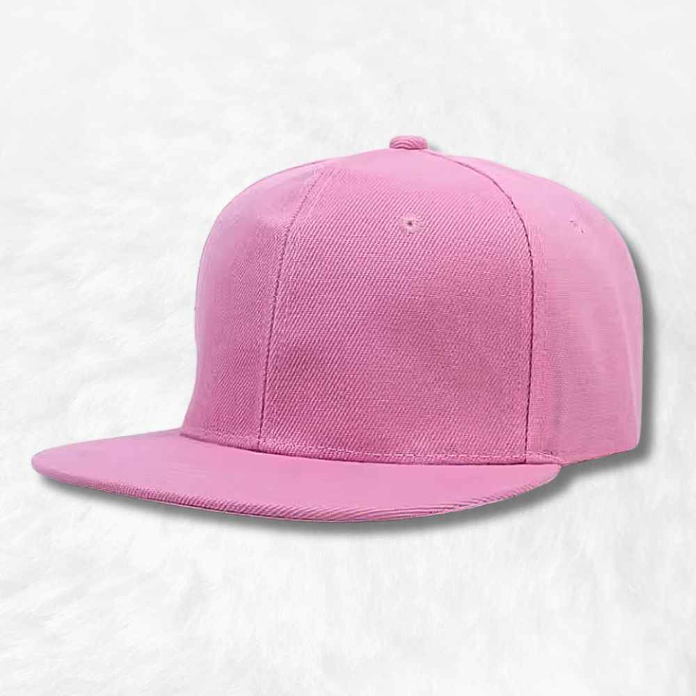 Casquette Snapback visière plate rose