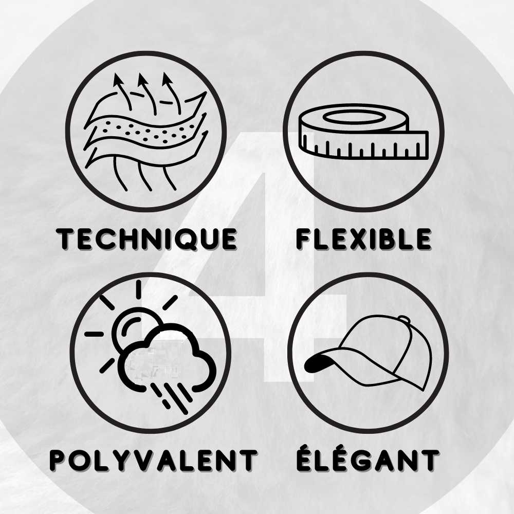 Casquette Tennis Gris clair en détails