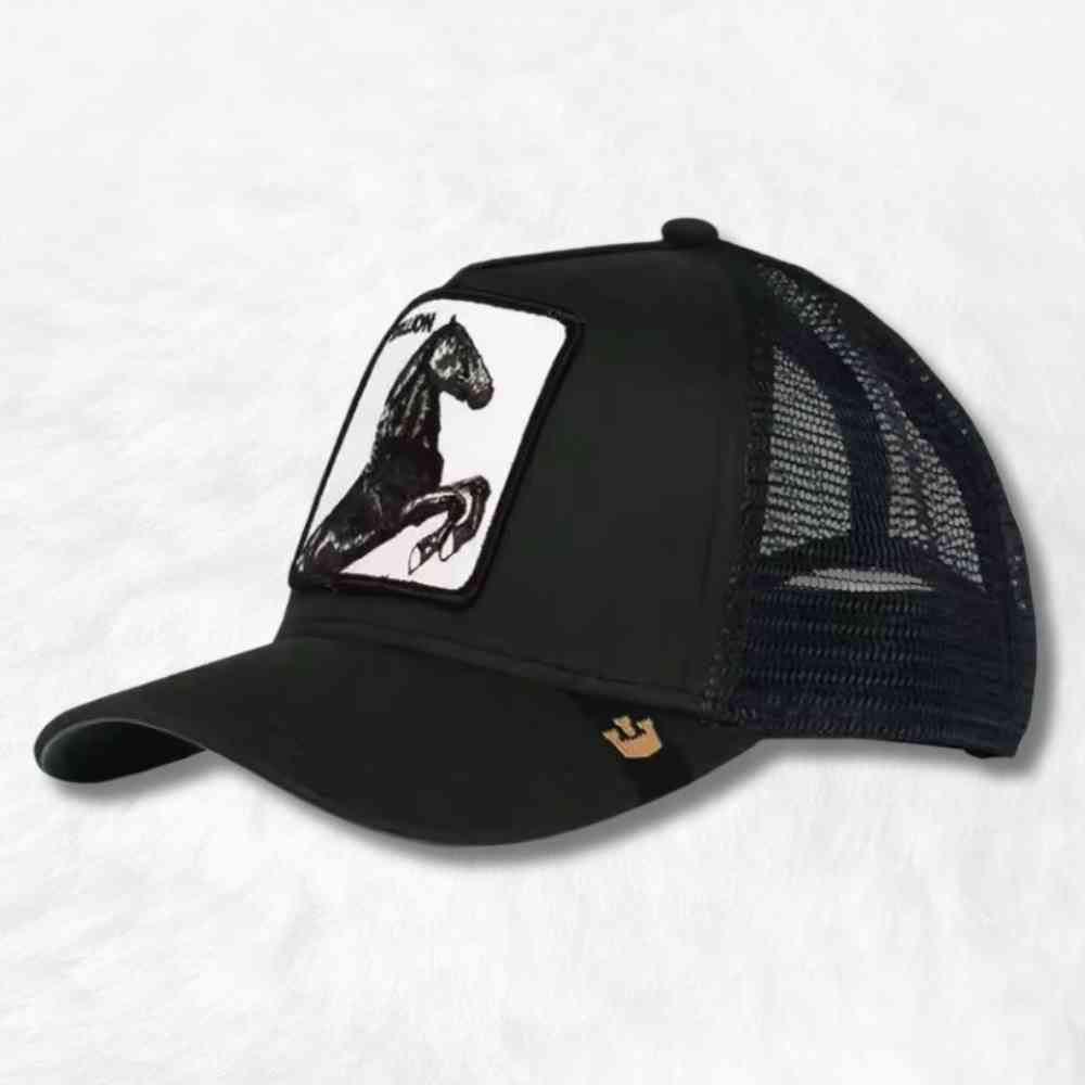 Casquette Trucker Cheval noir