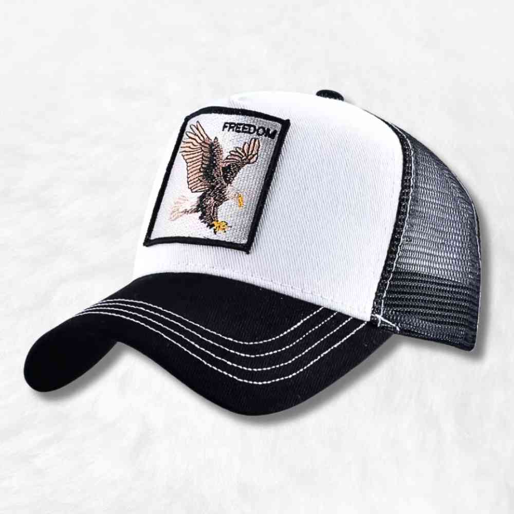 Casquette Trucker Freedom blanche