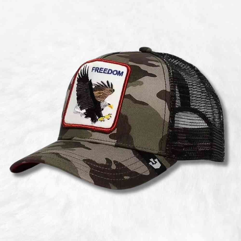 Casquette Trucker Homme Freedom camouflage