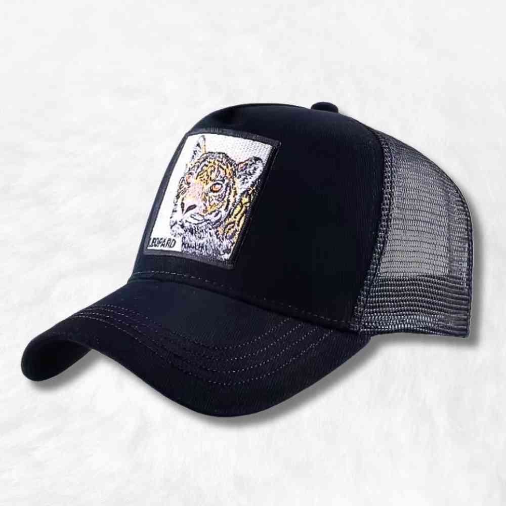 Casquette Trucker Léopard noir
