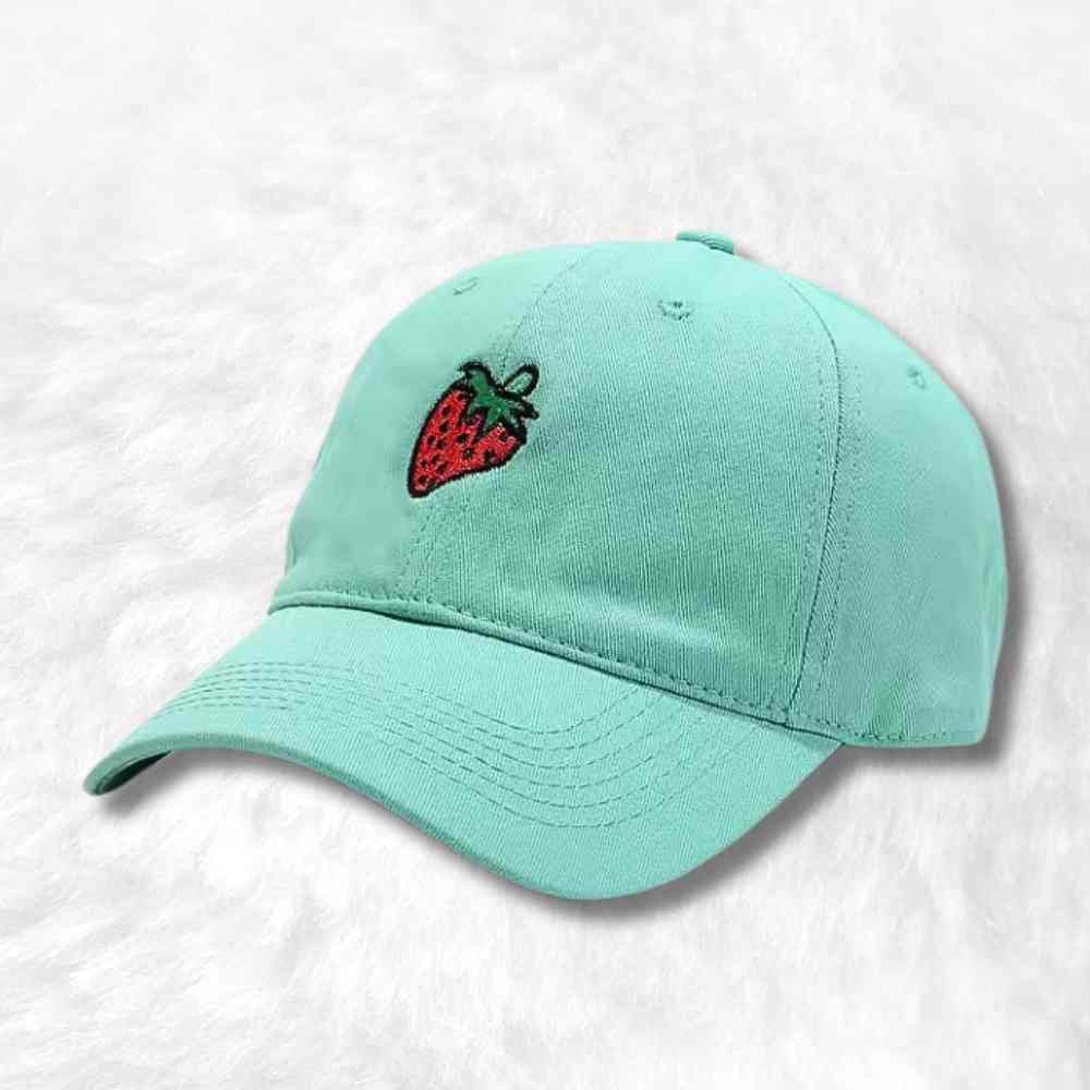 Casquette Fraise bleu