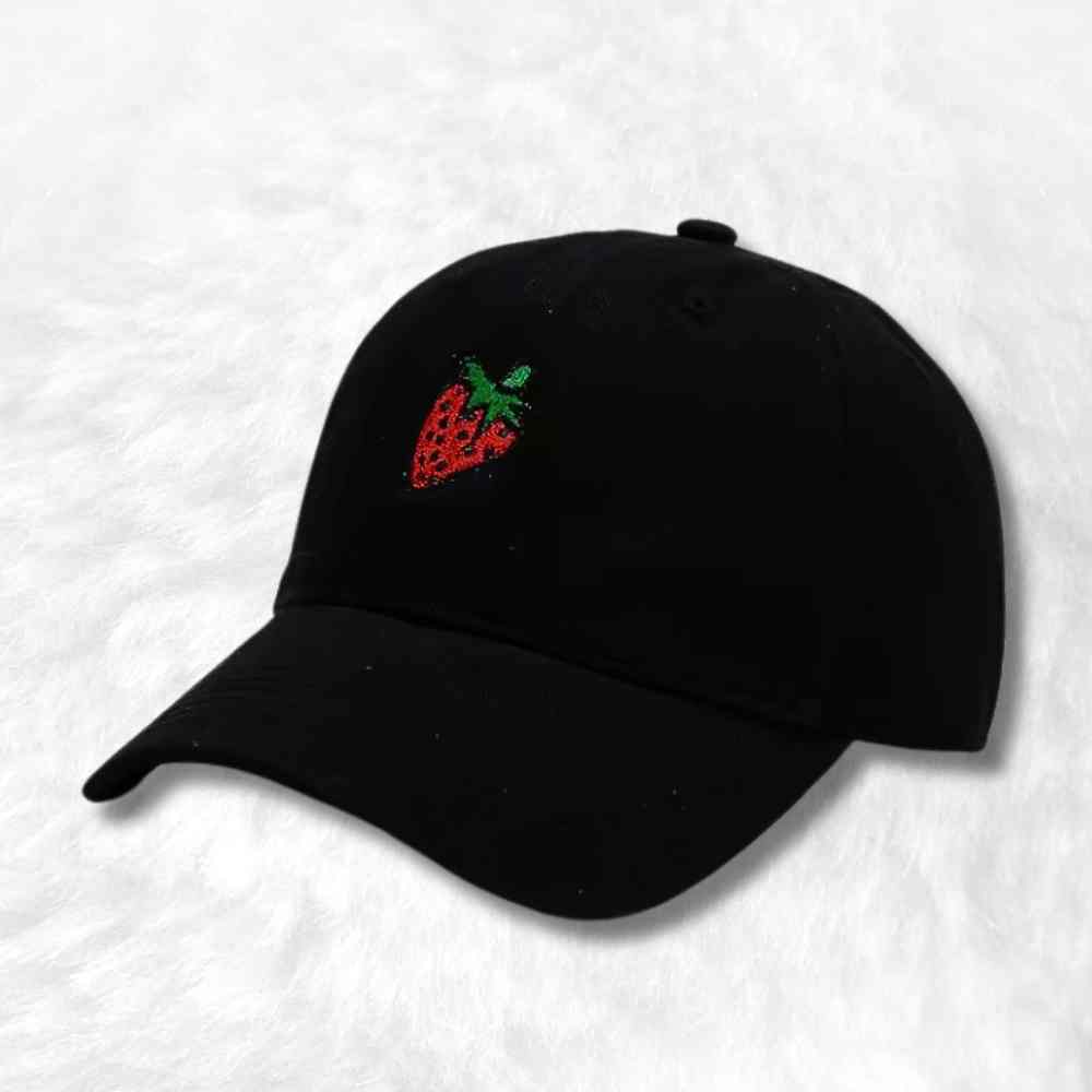 Casquette Fraise noir