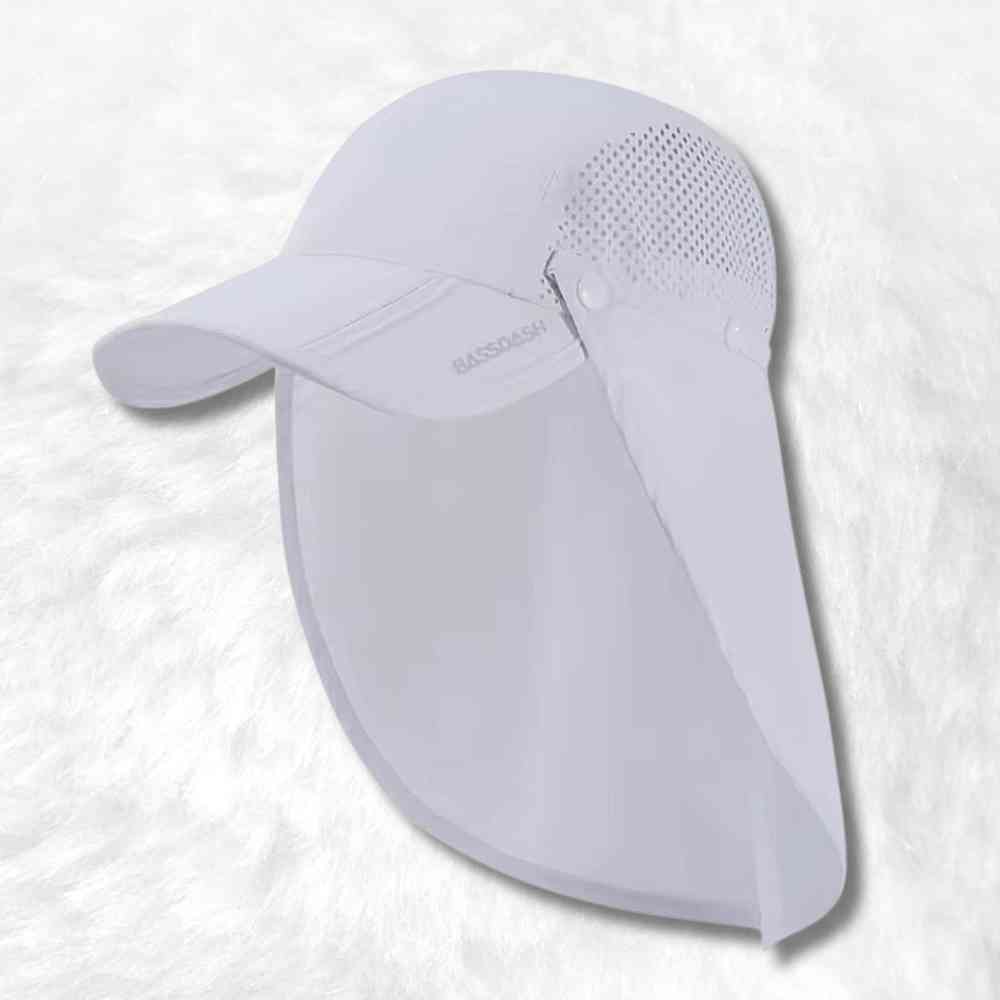 Casquette Longue Visière Anti uv blanche