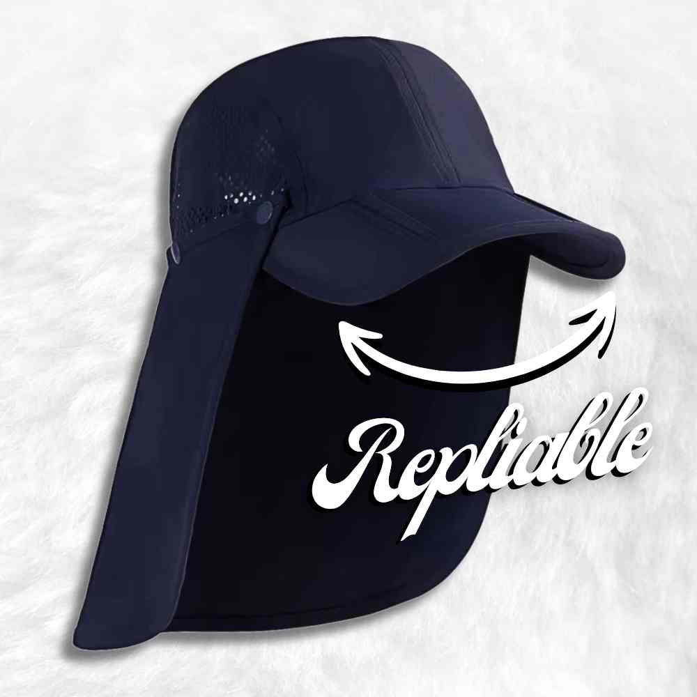 Système pliable de la Casquette Longue Visière Anti uv bleu